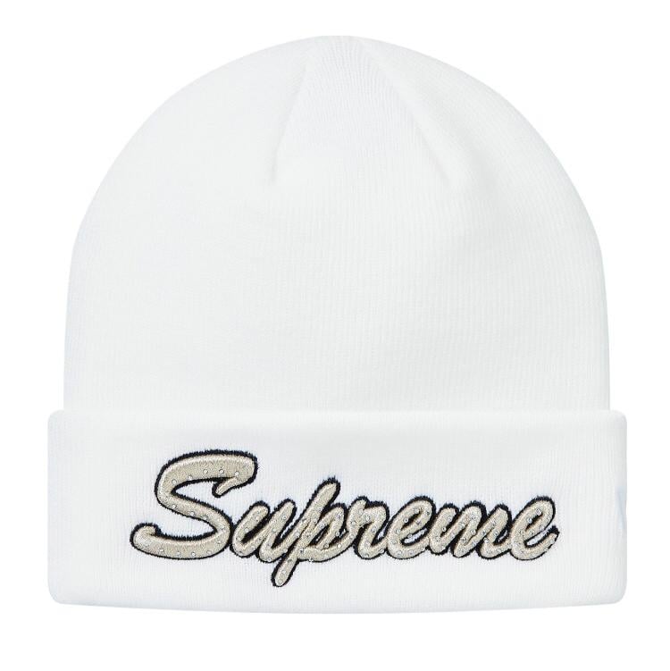Supreme cursive deals beanie